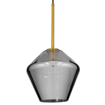 GLOBOSTAR® AMARIS 00872 Μοντέρνο Κρεμαστό Φωτιστικό Οροφής με Ντουί 1 x E27 AC 220-240V IP20 - Χρυσό Πλατίνα & Μαύρο Φιμέ - Μ22 x Π22 x Y22cm GLOBOSTAR® AMARIS 00872 Μοντέρνο Κρεμαστό Φωτιστικό Οροφής με Ντουί 1 x E27 AC 220-240V IP20 - Χρυσό Πλατίνα & Μαύρο Φιμέ - Μ22 x Π22 x Y22cm