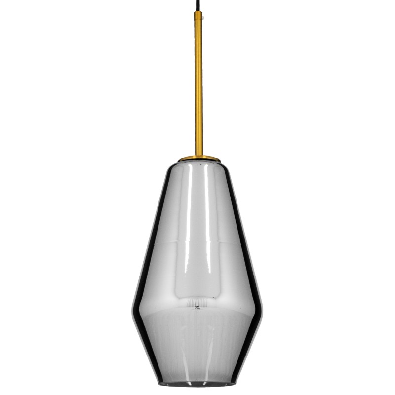 GLOBOSTAR® AMARIS 00874 Μοντέρνο Κρεμαστό Φωτιστικό Οροφής με Ντουί 1 x E27 AC 220-240V IP20 - Χρυσό Πλατίνα & Μαύρο Φιμέ - Μ17 x Π17 x Υ30cm GLOBOSTAR® AMARIS 00874 Μοντέρνο Κρεμαστό Φωτιστικό Οροφής με Ντουί 1 x E27 AC 220-240V IP20 - Χρυσό Πλατίνα & Μαύρο Φιμέ - Μ17 x Π17 x Υ30cm
