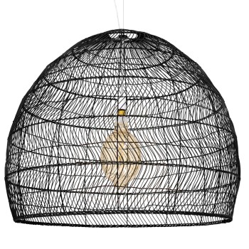 GLOBOSTAR® MALIBU 00966 Boho Κρεμαστό Φωτιστικό Οροφής με Ντουί 1 x E27 AC 220-240V IP20 - Μαύρο - Μ100 x Π100 x Y86cm GLOBOSTAR® MALIBU 00966 Boho Κρεμαστό Φωτιστικό Οροφής με Ντουί 1 x E27 AC 220-240V IP20 - Μαύρο - Μ100 x Π100 x Y86cm