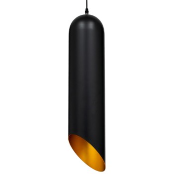 GLOBOSTAR® CARSON 01529 Μοντέρνο Κρεμαστό Φωτιστικό Οροφής με Ντουί 1 x E27 AC 220-240V IP20 - Μαύρο & Χρυσό - Μ15 x Π15 x Υ68cm GLOBOSTAR® CARSON 01529 Μοντέρνο Κρεμαστό Φωτιστικό Οροφής με Ντουί 1 x E27 AC 220-240V IP20 - Μαύρο & Χρυσό - Μ15 x Π15 x Υ68cm