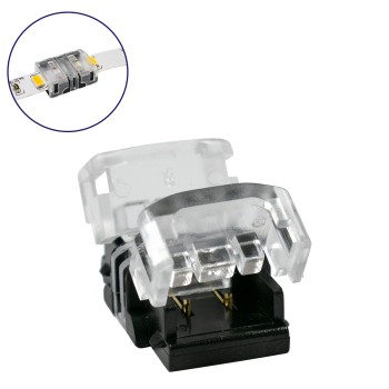 GloboStar® 70713 Ταχυσύνδεσμος Ένωσης IP20 - Strip To Strip Connector για Ένωση 2 x Μονόχρωμες Ταινίες LED Πλάτους 8mm GloboStar® 70713 Ταχυσύνδεσμος Ένωσης IP20 - Strip To Strip Connector για Ένωση 2 x Μονόχρωμες Ταινίες LED Πλάτους 8mm