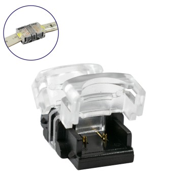 GloboStar® 70715 Αδιάβροχος Ταχυσύνδεσμος Ένωσης IP65 - Strip To Strip Connector για Ένωση 2 x Μονόχρωμες Αδιάβροχες Ταινίες LED Πλάτους 8mm GloboStar® 70715 Αδιάβροχος Ταχυσύνδεσμος Ένωσης IP65 - Strip To Strip Connector για Ένωση 2 x Μονόχρωμες Αδιάβροχες Ταινίες LED Πλάτους 8mm