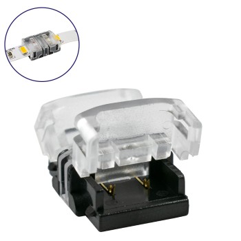 GloboStar® 70717 Ταχυσύνδεσμος Ένωσης IP20 - Strip To Strip Connector για Ένωση 2 x Μονόχρωμες Ταινίες LED Πλάτους 10mm GloboStar® 70717 Ταχυσύνδεσμος Ένωσης IP20 - Strip To Strip Connector για Ένωση 2 x Μονόχρωμες Ταινίες LED Πλάτους 10mm