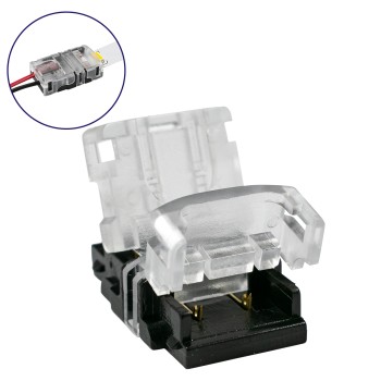 GloboStar® 70718 Ταχυσύνδεσμος Ένωσης IP20 - Strip To Cable Connector για Ένωση 1 x Μονόχρωμης Ταινίας LED Πλάτους 10mm με 1 x Καλώδιο Τροφοδοσίας GloboStar® 70718 Ταχυσύνδεσμος Ένωσης IP20 - Strip To Cable Connector για Ένωση 1 x Μονόχρωμης Ταινίας LED Πλάτους 10mm με 1 x Καλώδιο Τροφοδοσίας