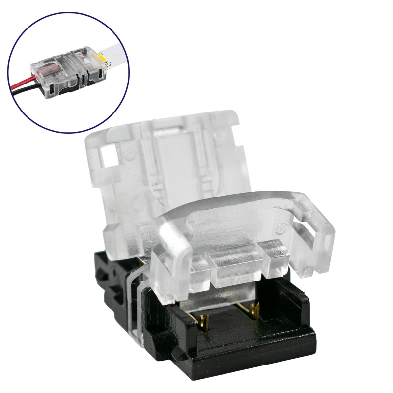 GloboStar® 70718 Ταχυσύνδεσμος Ένωσης IP20 - Strip To Cable Connector για Ένωση 1 x Μονόχρωμης Ταινίας LED Πλάτους 10mm με 1 x Καλώδιο Τροφοδοσίας GloboStar® 70718 Ταχυσύνδεσμος Ένωσης IP20 - Strip To Cable Connector για Ένωση 1 x Μονόχρωμης Ταινίας LED Πλάτους 10mm με 1 x Καλώδιο Τροφοδοσίας