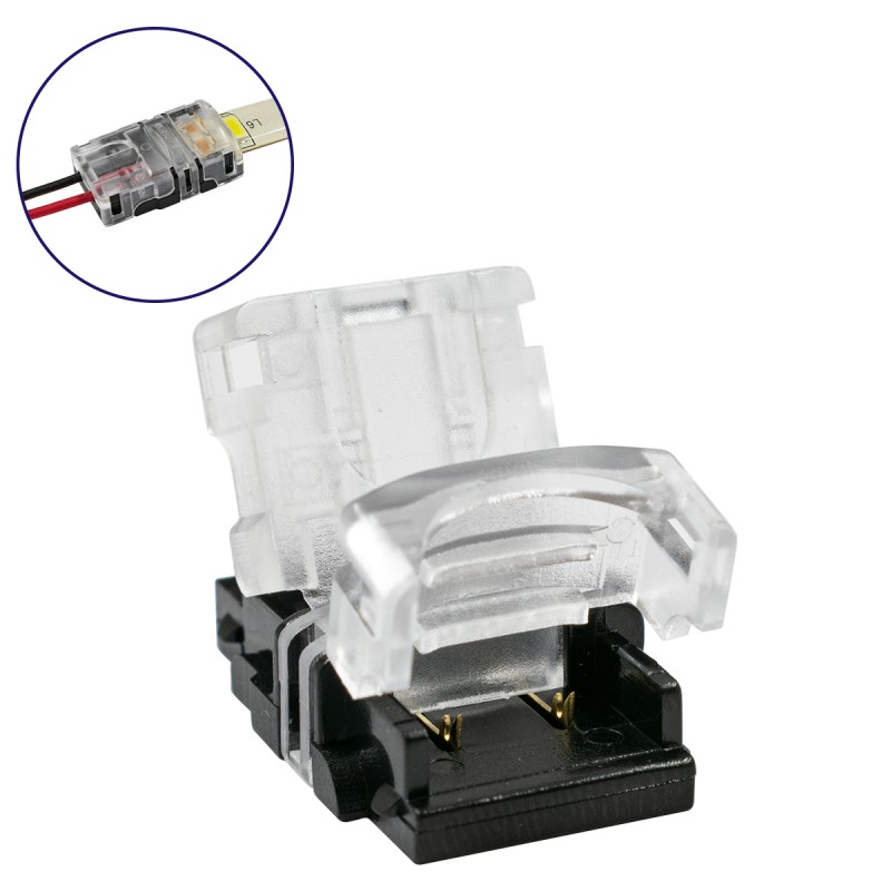 GLOBOSTAR® STRIPART 70720 Ενωτικός Ταχυσύνδεσμος για Μονόχρωμη Ταινία LED 2Pin 10mm σε Καλώδιο Τροφοδοσίας 2Pin Αδιάβροχο IP65 - Μ1.5 x Π2.4 x Υ0.8cm GLOBOSTAR® STRIPART 70720 Ενωτικός Ταχυσύνδεσμος για Μονόχρωμη Ταινία LED 2Pin 10mm σε Καλώδιο Τροφοδοσίας 2Pin Αδιάβροχο IP65 - Μ1.5 x Π2.4 x Υ0.8cm