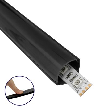GLOBOSTAR® ALP-CORNER LINEO 70816-3M Επιφανειακό Γωνιακό Προφίλ Αλουμινίου με Μαύρο Φιμέ Πατητό Κάλυμμα για Ταινίες LED IP20 - Μαύρο - Μ300 x Π1.6 x Υ1.6cm - Πακέτο 5 Τεμαχίων GLOBOSTAR® ALP-CORNER LINEO 70816-3M Επιφανειακό Γωνιακό Προφίλ Αλουμινίου με Μαύρο Φιμέ Πατητό Κάλυμμα για Ταινίες LED IP20 - Μαύρο - Μ300 x Π1.6 x Υ1.6cm - Πακέτο 5 Τεμαχίων