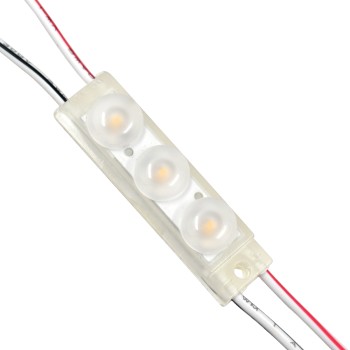 GloboStar® 73710 20 Τεμάχια x LED Modules 3 x SMD 3030 LUMILED LUXEON CHIP 1W 120lm DC 12V Αδιάβροχο IP67 Θερμό Λευκό 3000K GloboStar® 73710 20 Τεμάχια x LED Modules 3 x SMD 3030 LUMILED LUXEON CHIP 1W 120lm DC 12V Αδιάβροχο IP67 Θερμό Λευκό 3000K