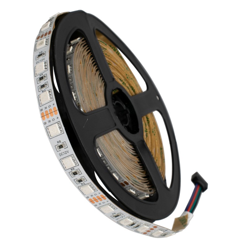 GloboStar® 70029 Ταινία LED SMD 5050 5m 14.4W/m 60LED/m 1454 lm/m 120° DC 12V IP20 RGB - 5 Χρόνια Εγγύηση GloboStar® 70029 Ταινία LED SMD 5050 5m 14.4W/m 60LED/m 1454 lm/m 120° DC 12V IP20 RGB - 5 Χρόνια Εγγύηση
