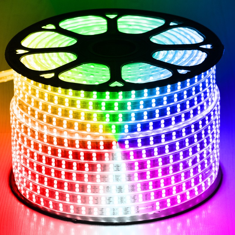 GloboStar® 70517 Wide Ταινία Διπλής Σειράς Epistar LED SMD 5050 1m 24W/m 60LED/m 3144lm/m 120° DC 230V Αδιάβροχη IP68 RGB Dimmable GloboStar® 70517 Wide Ταινία Διπλής Σειράς Epistar LED SMD 5050 1m 24W/m 60LED/m 3144lm/m 120° DC 230V Αδιάβροχη IP68 RGB Dimmable