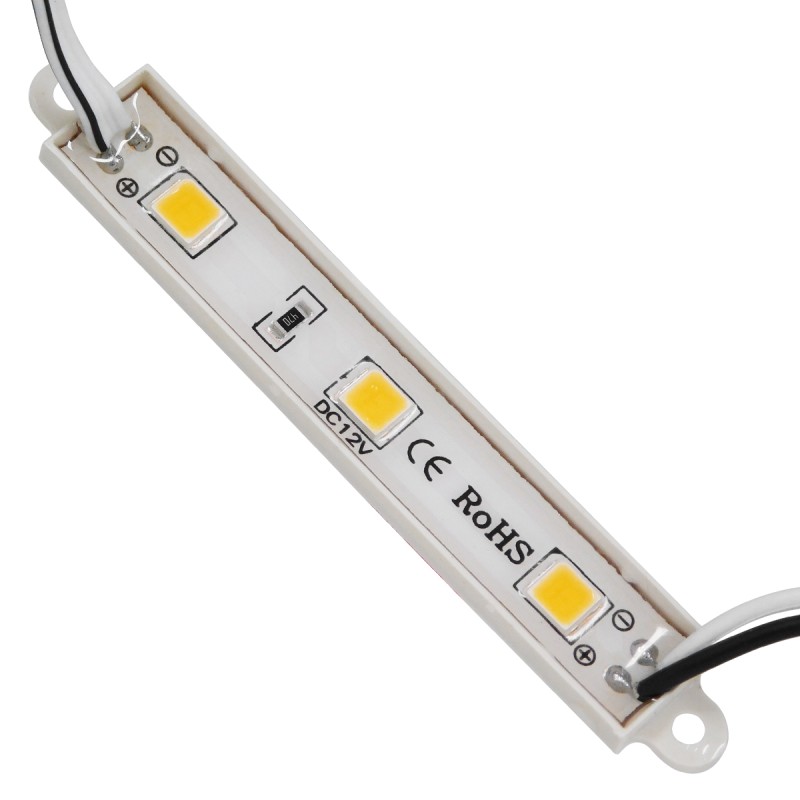 GloboStar® 73702 20 Τεμάχια x LED Modules 3 x SMD 5050 0.8W 70lm DC 12V Αδιάβροχο IP66 Θερμό Λευκό 3000K GloboStar® 73702 20 Τεμάχια x LED Modules 3 x SMD 5050 0.8W 70lm DC 12V Αδιάβροχο IP66 Θερμό Λευκό 3000K