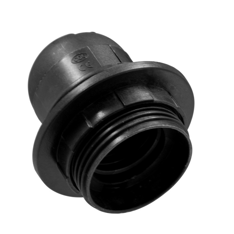 GLOBOSTAR® LAMPHOLDER 78959 Ντουί E27 με Ροδέλα IP20 Μαύρο - Μ5.8 x Π5.8 x Υ5.8cm GLOBOSTAR® LAMPHOLDER 78959 Ντουί E27 με Ροδέλα IP20 Μαύρο - Μ5.8 x Π5.8 x Υ5.8cm