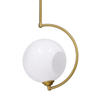 GLOBOSTAR® ISLA 00898 Μοντέρνο Φωτιστικό Οροφής με Ντουί 1 x E27 AC 220-240V IP20 - Λευκό & Χρυσό - Μ20 x Π20 x Υ33cm GLOBOSTAR® ISLA 00898 Μοντέρνο Φωτιστικό Οροφής με Ντουί 1 x E27 AC 220-240V IP20 - Λευκό & Χρυσό - Μ20 x Π20 x Υ33cm