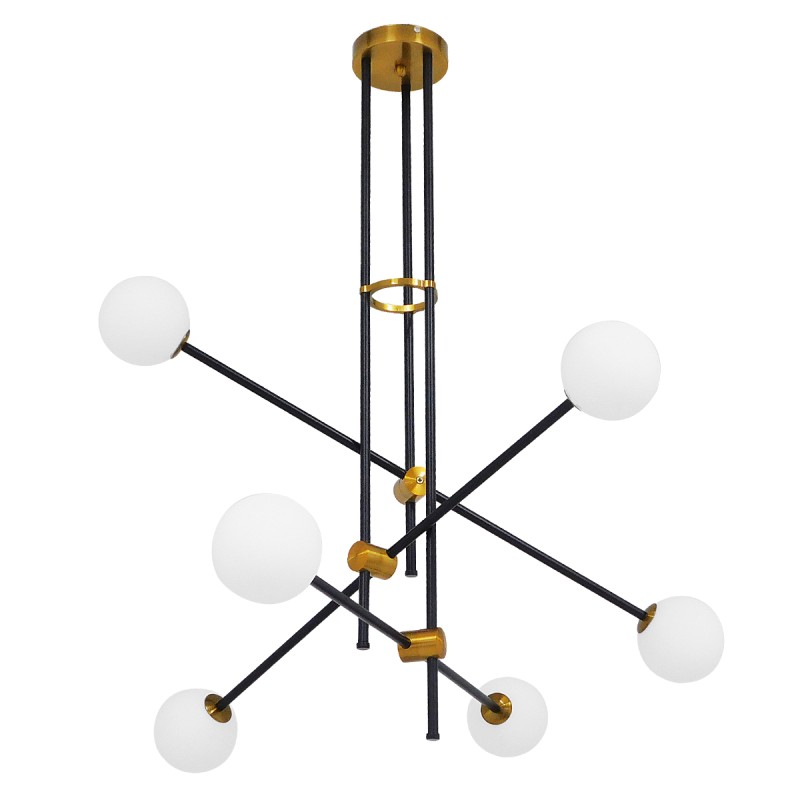 GLOBOSTAR® VELVET 00994 Μοντέρνο Κρεμαστό Φωτιστικό Οροφής με Ντουί 6 x G9 AC 220-240V IP20 - Πολύχρωμο - Μ80 x Π80 x Υ85cm GLOBOSTAR® VELVET 00994 Μοντέρνο Κρεμαστό Φωτιστικό Οροφής με Ντουί 6 x G9 AC 220-240V IP20 - Πολύχρωμο - Μ80 x Π80 x Υ85cm