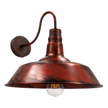 GLOBOSTAR® RAY 01052 Vintage Φωτιστικό Τοίχου - Απλίκα με Ντουί 1 x E27 AC 220-240V IP20 - Χάλκινο Εφέ Σκουριάς - Μ36 x Π42 x Υ32cm GLOBOSTAR® RAY 01052 Vintage Φωτιστικό Τοίχου - Απλίκα με Ντουί 1 x E27 AC 220-240V IP20 - Χάλκινο Εφέ Σκουριάς - Μ36 x Π42 x Υ32cm