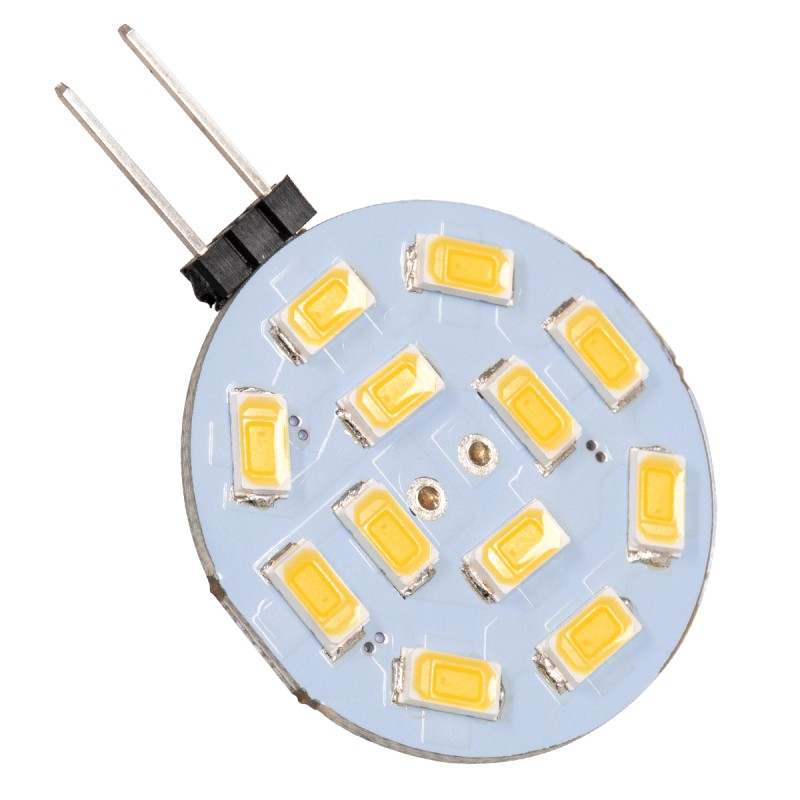 GLOBOSTAR® G4SIDE 76101 Λάμπα G4 LED 4.5W 405lm 120° DC 12-24V IP20 Θερμό Λευκό 2700K Dimmable - Sanan SMD Chip - Side Pin - Μ3 x Π3 x Υ0.8cm - 2 Χρόνια Εγγύηση GLOBOSTAR® G4SIDE 76101 Λάμπα G4 LED 4.5W 405lm 120° DC 12-24V IP20 Θερμό Λευκό 2700K Dimmable - Sanan SMD Chip - Side Pin - Μ3 x Π3 x Υ0.8cm - 2 Χρόνια Εγγύηση