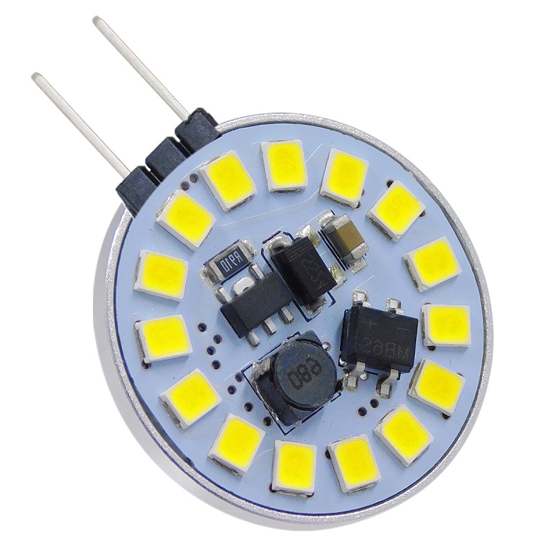 GLOBOSTAR® G4SIDE 76104 Λάμπα G4 LED 3W 330lm 120° DC 12-24V IP20 Ψυχρό Λευκό 6000K Dimmable - Sanan SMD Chip - Side Pin - Μ2.9 x Π2.9 x Υ0.8cm - 2 Χρόνια Εγγύηση GLOBOSTAR® G4SIDE 76104 Λάμπα G4 LED 3W 330lm 120° DC 12-24V IP20 Ψυχρό Λευκό 6000K Dimmable - Sanan SMD Chip - Side Pin - Μ2.9 x Π2.9 x Υ0.8cm - 2 Χρόνια Εγγύηση