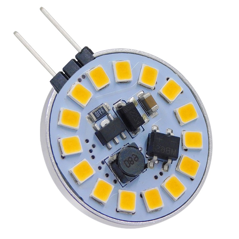 GLOBOSTAR® G4SIDE 76106 Λάμπα G4 LED 3W 300lm 120° DC 12-24V IP20 Θερμό Λευκό 2700K Dimmable - Sanan SMD Chip - Side Pin - Μ2.9 x Π2.9 x Υ0.8cm - 2 Χρόνια Εγγύηση GLOBOSTAR® G4SIDE 76106 Λάμπα G4 LED 3W 300lm 120° DC 12-24V IP20 Θερμό Λευκό 2700K Dimmable - Sanan SMD Chip - Side Pin - Μ2.9 x Π2.9 x Υ0.8cm - 2 Χρόνια Εγγύηση