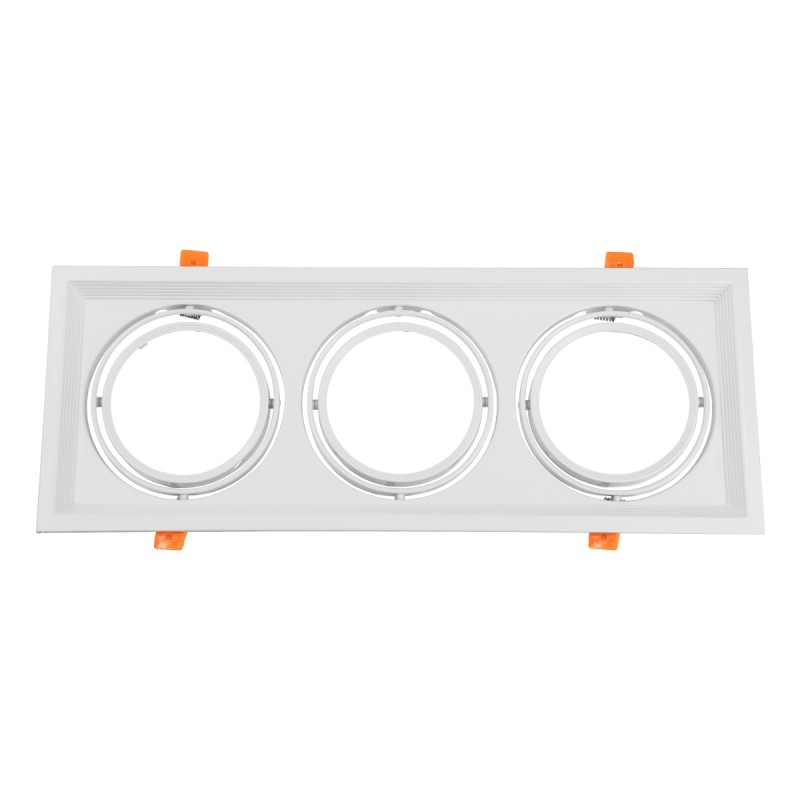 GLOBOSTAR® VITA 77856 Χωνευτή Κινούμενη Βάση για 3 x Σποτ AR111 για Ντουί GU10/GU5.3 IP20 - Λευκό - Μ48.7 x Π18 x Υ5.5cm / Q47.5 x 17cm GLOBOSTAR® VITA 77856 Χωνευτή Κινούμενη Βάση για 3 x Σποτ AR111 για Ντουί GU10/GU5.3 IP20 - Λευκό - Μ48.7 x Π18 x Υ5.5cm / Q47.5 x 17cm