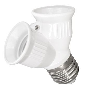 GLOBOSTAR® ADAPTOR 78969 Αντάπτορας/Μετατροπέας από Ντουί E27 σε 2 x E27 IP20 - Μ7.4 x Π7.4 x Υ7.4cm GLOBOSTAR® ADAPTOR 78969 Αντάπτορας/Μετατροπέας από Ντουί E27 σε 2 x E27 IP20 - Μ7.4 x Π7.4 x Υ7.4cm