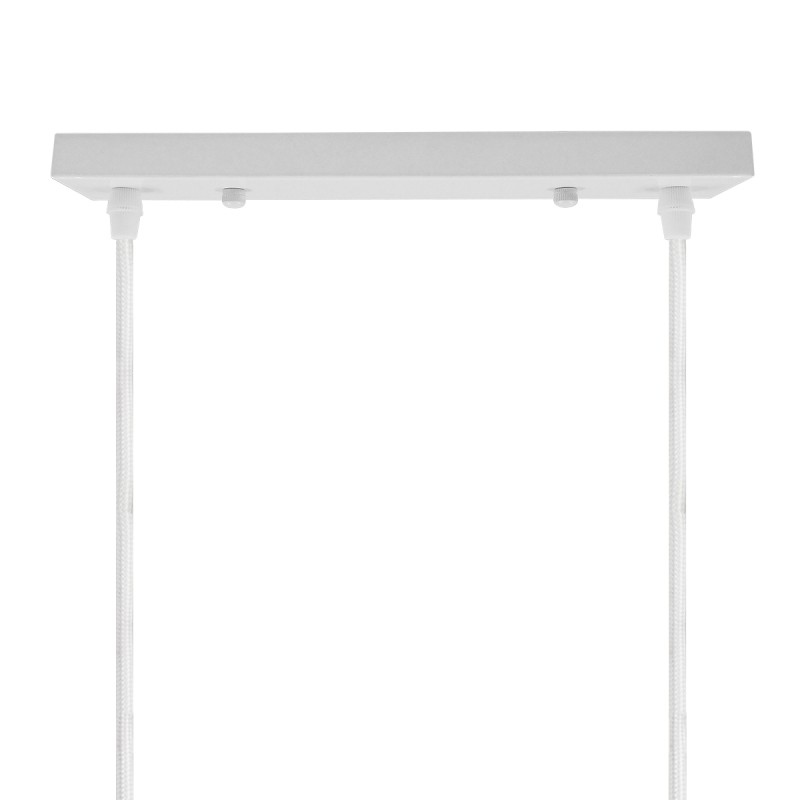 DIY Ροζέτα Φωτιστικού Λευκή Ορθογώνια 300x50mm με 2 Τρύπες GloboStar 90821 DIY Ροζέτα Φωτιστικού Λευκή Ορθογώνια 300x50mm με 2 Τρύπες GloboStar 90821