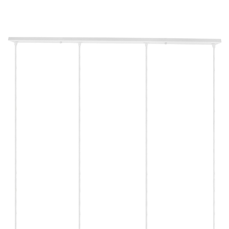 DIY Ροζέτα Φωτιστικού Λευκή Ορθογώνια 1200x50mm με 4 Τρύπες GloboStar 90825 DIY Ροζέτα Φωτιστικού Λευκή Ορθογώνια 1200x50mm με 4 Τρύπες GloboStar 90825