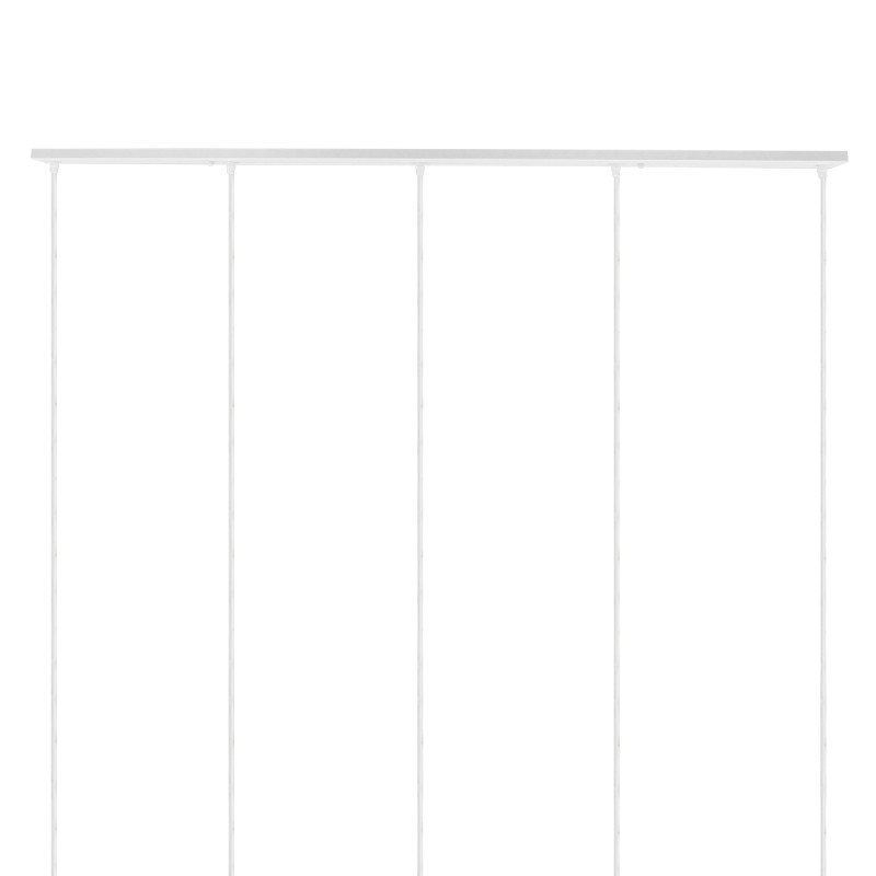 DIY Ροζέτα Φωτιστικού Λευκή Ορθογώνια 1500x50mm με 5 Τρύπες GloboStar 90827 DIY Ροζέτα Φωτιστικού Λευκή Ορθογώνια 1500x50mm με 5 Τρύπες GloboStar 90827