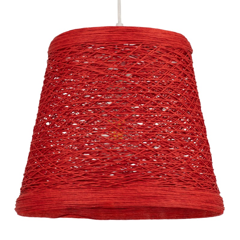 GLOBOSTAR® PLAYROOM 00863 Vintage Κρεμαστό Φωτιστικό Οροφής με Ντουί 1 x E27 AC 220-240V IP20 - Κόκκινο - Μ32 x Π32 x Υ27cm GLOBOSTAR® PLAYROOM 00863 Vintage Κρεμαστό Φωτιστικό Οροφής με Ντουί 1 x E27 AC 220-240V IP20 - Κόκκινο - Μ32 x Π32 x Υ27cm