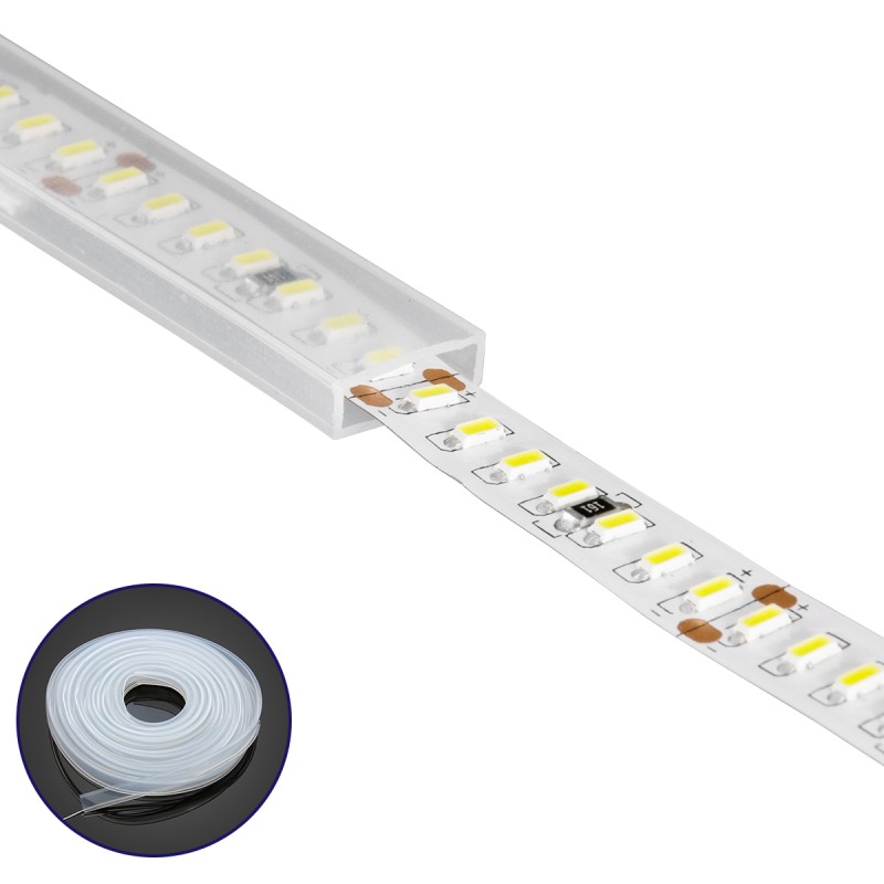 GloboStar® 70900 Αδιάβροχο IP68 Κανάλι Σιλικόνης 10mm για Ταινίες LED 8mm GloboStar® 70900 Αδιάβροχο IP68 Κανάλι Σιλικόνης 10mm για Ταινίες LED 8mm