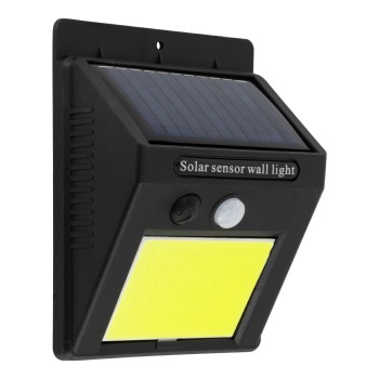 GLOBOSTAR® VELION 71495 Προβολέας με Ανιχνευτή PIR / Αισθητήρα Κίνησης LED 10W 500lm 120° DC 5V με Φωτοβολταϊκό Panel 5V 0.3W & Επαναφορτιζόμενη Μπαταρία Li-ion 3.2V 1200mAh Αδιάβροχο IP65 Ψυχρό Λευκό 6000K - Sanan COB Chip - Μαύρο - Μ9.6 x Π4.8 x Υ12 GLOBOSTAR® VELION 71495 Προβολέας με Ανιχνευτή PIR / Αισθητήρα Κίνησης LED 10W 500lm 120° DC 5V με Φωτοβολταϊκό Panel 5V 0.3W & Επαναφορτιζόμενη Μπαταρία Li-ion 3.2V 1200mAh Αδιάβροχο IP65 Ψυχρό Λευκό 6000K - Sanan COB Chip - Μαύρο - Μ9.6 x Π4.8 x Υ12