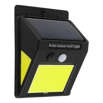 GLOBOSTAR® VELION 71496 Προβολέας με Ανιχνευτή PIR / Αισθητήρα Κίνησης LED 12W 600lm 180° DC 5V με Φωτοβολταϊκό Panel 5V 0.3W & Επαναφορτιζόμενη Μπαταρία Li-ion 3.2V 1200mAh Αδιάβροχο IP65 Ψυχρό Λευκό 6000K - Sanan COB Chip - Μαύρο - Μ9.6 x Π4.8 x Υ12 GLOBOSTAR® VELION 71496 Προβολέας με Ανιχνευτή PIR / Αισθητήρα Κίνησης LED 12W 600lm 180° DC 5V με Φωτοβολταϊκό Panel 5V 0.3W & Επαναφορτιζόμενη Μπαταρία Li-ion 3.2V 1200mAh Αδιάβροχο IP65 Ψυχρό Λευκό 6000K - Sanan COB Chip - Μαύρο - Μ9.6 x Π4.8 x Υ12