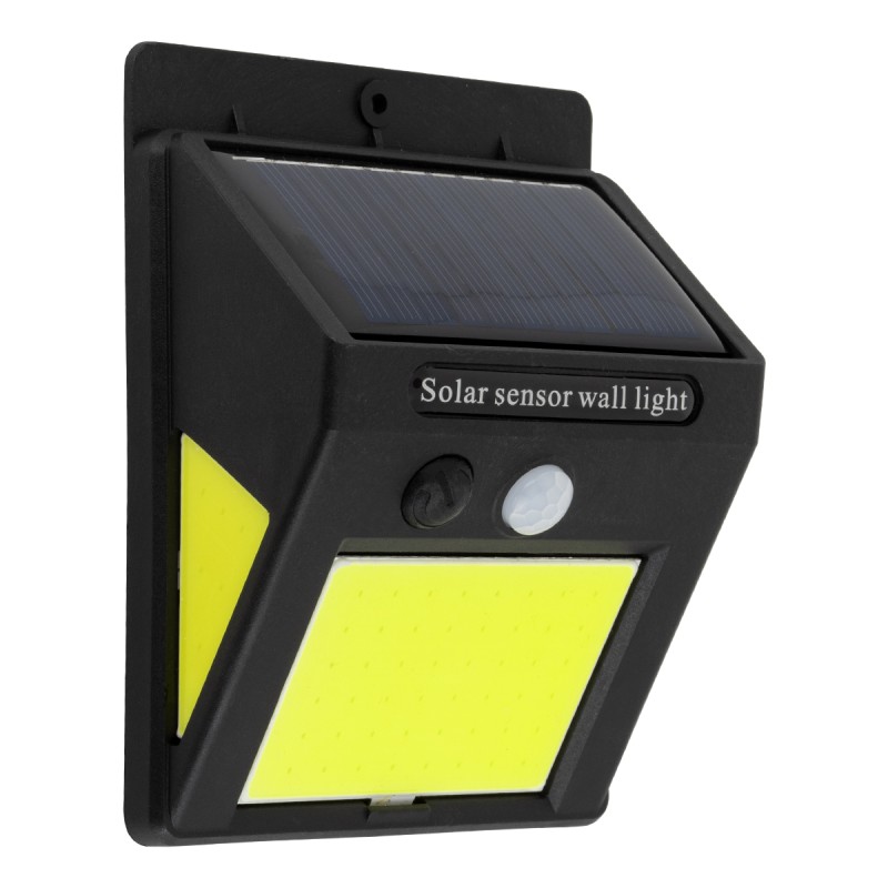 GLOBOSTAR® VELION 71496 Προβολέας με Ανιχνευτή PIR / Αισθητήρα Κίνησης LED 12W 600lm 180° DC 5V με Φωτοβολταϊκό Panel 5V 0.3W & Επαναφορτιζόμενη Μπαταρία Li-ion 3.2V 1200mAh Αδιάβροχο IP65 Ψυχρό Λευκό 6000K - Sanan COB Chip - Μαύρο - Μ9.6 x Π4.8 x Υ12 GLOBOSTAR® VELION 71496 Προβολέας με Ανιχνευτή PIR / Αισθητήρα Κίνησης LED 12W 600lm 180° DC 5V με Φωτοβολταϊκό Panel 5V 0.3W & Επαναφορτιζόμενη Μπαταρία Li-ion 3.2V 1200mAh Αδιάβροχο IP65 Ψυχρό Λευκό 6000K - Sanan COB Chip - Μαύρο - Μ9.6 x Π4.8 x Υ12