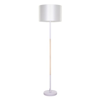 GloboStar® ASHLEY 00826 Μοντέρνο Επιδαπέδιο Φωτιστικό Μονόφωτο 1 x E27 IP20 Λευκό Μέταλλο, Λευκό Ύφασμα & Μπεζ Ξύλο - Μ40 x Π40 x Υ145cm GloboStar® ASHLEY 00826 Μοντέρνο Επιδαπέδιο Φωτιστικό Μονόφωτο 1 x E27 IP20 Λευκό Μέταλλο, Λευκό Ύφασμα & Μπεζ Ξύλο - Μ40 x Π40 x Υ145cm