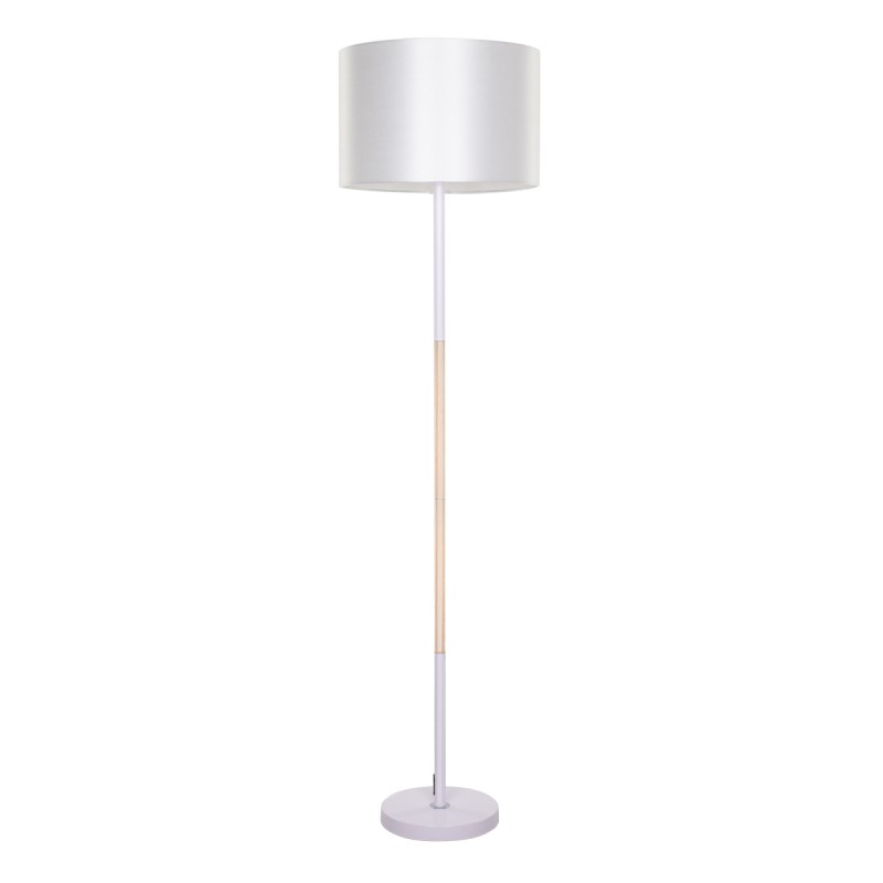 GloboStar® ASHLEY 00826 Μοντέρνο Επιδαπέδιο Φωτιστικό Μονόφωτο 1 x E27 IP20 Λευκό Μέταλλο, Λευκό Ύφασμα & Μπεζ Ξύλο - Μ40 x Π40 x Υ145cm GloboStar® ASHLEY 00826 Μοντέρνο Επιδαπέδιο Φωτιστικό Μονόφωτο 1 x E27 IP20 Λευκό Μέταλλο, Λευκό Ύφασμα & Μπεζ Ξύλο - Μ40 x Π40 x Υ145cm