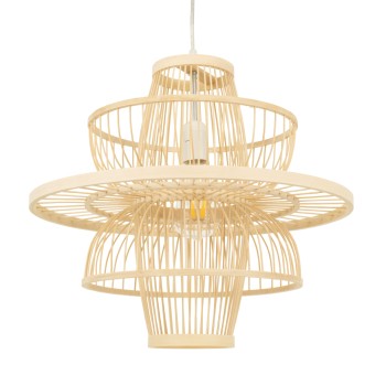 GLOBOSTAR® BALI 00861 Boho Κρεμαστό Φωτιστικό Οροφής με Ντουί 1 x E27 AC 220-240V IP20 - Μπεζ - Μ45 x Π45 x Υ42.5cm GLOBOSTAR® BALI 00861 Boho Κρεμαστό Φωτιστικό Οροφής με Ντουί 1 x E27 AC 220-240V IP20 - Μπεζ - Μ45 x Π45 x Υ42.5cm
