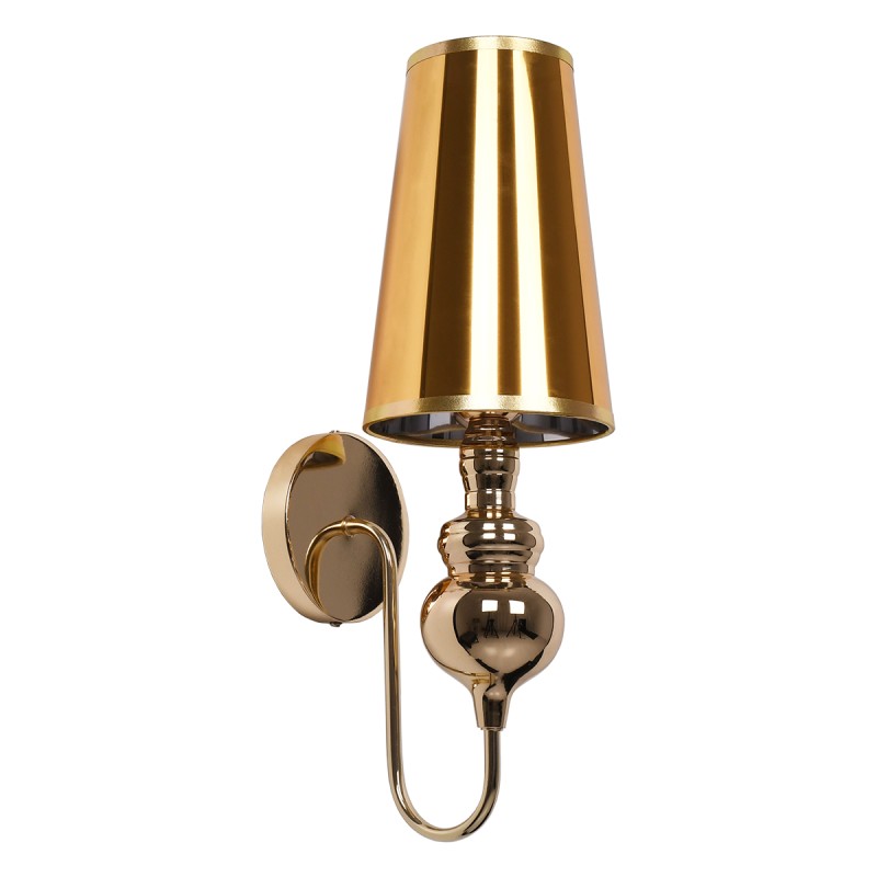 GLOBOSTAR® LAURA 01497 Μοντέρνο Φωτιστικό Τοίχου - Απλίκα με Ντουί 1 x E27 AC 220-240V IP20 - Χρυσό - Μ21 x Π15 x Y48cm GLOBOSTAR® LAURA 01497 Μοντέρνο Φωτιστικό Τοίχου - Απλίκα με Ντουί 1 x E27 AC 220-240V IP20 - Χρυσό - Μ21 x Π15 x Y48cm