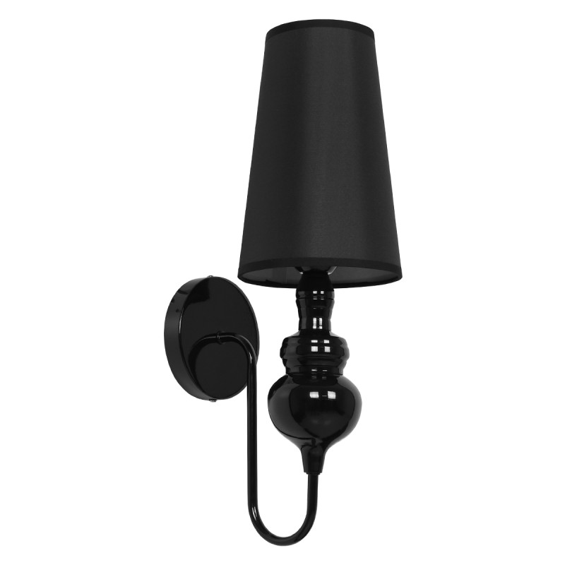 GLOBOSTAR® LAURA 01500 Μοντέρνο Φωτιστικό Τοίχου - Απλίκα με Ντουί 1 x E27 AC 220-240V IP20 - Μαύρο - Μ21 x Π15 x Y48cm GLOBOSTAR® LAURA 01500 Μοντέρνο Φωτιστικό Τοίχου - Απλίκα με Ντουί 1 x E27 AC 220-240V IP20 - Μαύρο - Μ21 x Π15 x Y48cm