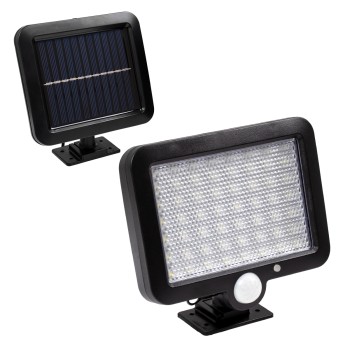 GLOBOSTAR® ZETA 71458 Προβολέας με Ανιχνευτή PIR / Αισθητήρα Κίνησης LED 20W 1000lm 120° DC 5V με Φωτοβολταϊκό Panel 5V 1W & Επαναφορτιζόμενη Μπαταρία Li-ion 3.2V 2400mAh Αδιάβροχο IP65 Ψυχρό Λευκό 6000K - Sanan SMD Chip - Μαύρο - Μ15 x Π3.5 x Υ13cm - GLOBOSTAR® ZETA 71458 Προβολέας με Ανιχνευτή PIR / Αισθητήρα Κίνησης LED 20W 1000lm 120° DC 5V με Φωτοβολταϊκό Panel 5V 1W & Επαναφορτιζόμενη Μπαταρία Li-ion 3.2V 2400mAh Αδιάβροχο IP65 Ψυχρό Λευκό 6000K - Sanan SMD Chip - Μαύρο - Μ15 x Π3.5 x Υ13cm -