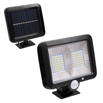 GLOBOSTAR® ZETA 71459 Προβολέας με Ανιχνευτή PIR / Αισθητήρα Κίνησης LED 20W 1000lm 120° DC 5V με Φωτοβολταϊκό Panel 5V 1W & Επαναφορτιζόμενη Μπαταρία Li-ion 3.2V 2400mAh Αδιάβροχο IP65 Ψυχρό Λευκό 6000K - Sanan SMD Chip - Μαύρο - Μ15 x Π3.5 x Υ13cm - GLOBOSTAR® ZETA 71459 Προβολέας με Ανιχνευτή PIR / Αισθητήρα Κίνησης LED 20W 1000lm 120° DC 5V με Φωτοβολταϊκό Panel 5V 1W & Επαναφορτιζόμενη Μπαταρία Li-ion 3.2V 2400mAh Αδιάβροχο IP65 Ψυχρό Λευκό 6000K - Sanan SMD Chip - Μαύρο - Μ15 x Π3.5 x Υ13cm -