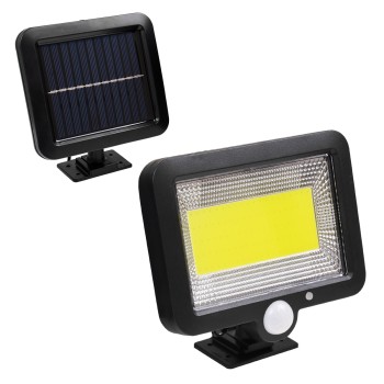 GLOBOSTAR® ZETA 71460 Προβολέας με Ανιχνευτή PIR / Αισθητήρα Κίνησης LED 20W 1000lm 120° DC 5V με Φωτοβολταϊκό Panel 5V 1W & Επαναφορτιζόμενη Μπαταρία Li-ion 3.2V 2400mAh Αδιάβροχο IP65 Ψυχρό Λευκό 6000K - Sanan COB Chip - Μαύρο - Μ15 x Π3.5 x Υ13cm - GLOBOSTAR® ZETA 71460 Προβολέας με Ανιχνευτή PIR / Αισθητήρα Κίνησης LED 20W 1000lm 120° DC 5V με Φωτοβολταϊκό Panel 5V 1W & Επαναφορτιζόμενη Μπαταρία Li-ion 3.2V 2400mAh Αδιάβροχο IP65 Ψυχρό Λευκό 6000K - Sanan COB Chip - Μαύρο - Μ15 x Π3.5 x Υ13cm -