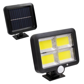 GLOBOSTAR® ZETA 71462 Προβολέας με Ανιχνευτή PIR / Αισθητήρα Κίνησης LED 20W 1000lm 120° DC 5V με Φωτοβολταϊκό Panel 5V 1W & Επαναφορτιζόμενη Μπαταρία Li-ion 3.2V 2400mAh Αδιάβροχο IP65 Ψυχρό Λευκό 6000K - Sanan COB Chip - Μαύρο - Μ15 x Π3.5 x Υ13cm - GLOBOSTAR® ZETA 71462 Προβολέας με Ανιχνευτή PIR / Αισθητήρα Κίνησης LED 20W 1000lm 120° DC 5V με Φωτοβολταϊκό Panel 5V 1W & Επαναφορτιζόμενη Μπαταρία Li-ion 3.2V 2400mAh Αδιάβροχο IP65 Ψυχρό Λευκό 6000K - Sanan COB Chip - Μαύρο - Μ15 x Π3.5 x Υ13cm -