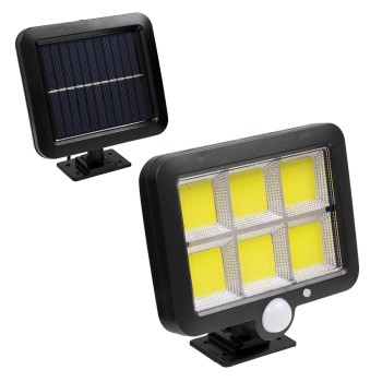GLOBOSTAR® ZETA 71463 Προβολέας με Ανιχνευτή PIR / Αισθητήρα Κίνησης LED 20W 1000lm 120° DC 5V με Φωτοβολταϊκό Panel 5V 1W & Επαναφορτιζόμενη Μπαταρία Li-ion 3.2V 2400mAh Αδιάβροχο IP65 Ψυχρό Λευκό 6000K - Sanan COB Chip - Μαύρο - Μ15 x Π3.5 x Υ13cm - GLOBOSTAR® ZETA 71463 Προβολέας με Ανιχνευτή PIR / Αισθητήρα Κίνησης LED 20W 1000lm 120° DC 5V με Φωτοβολταϊκό Panel 5V 1W & Επαναφορτιζόμενη Μπαταρία Li-ion 3.2V 2400mAh Αδιάβροχο IP65 Ψυχρό Λευκό 6000K - Sanan COB Chip - Μαύρο - Μ15 x Π3.5 x Υ13cm -