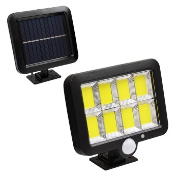 GLOBOSTAR® ZETA 71464 Προβολέας με Ανιχνευτή PIR / Αισθητήρα Κίνησης LED 20W 1000lm 120° DC 5V με Φωτοβολταϊκό Panel 5V 1W & Επαναφορτιζόμενη Μπαταρία Li-ion 3.2V 2400mAh Αδιάβροχο IP65 Ψυχρό Λευκό 6000K - Sanan COB Chip - Μαύρο - Μ15 x Π3.5 x Υ13cm - GLOBOSTAR® ZETA 71464 Προβολέας με Ανιχνευτή PIR / Αισθητήρα Κίνησης LED 20W 1000lm 120° DC 5V με Φωτοβολταϊκό Panel 5V 1W & Επαναφορτιζόμενη Μπαταρία Li-ion 3.2V 2400mAh Αδιάβροχο IP65 Ψυχρό Λευκό 6000K - Sanan COB Chip - Μαύρο - Μ15 x Π3.5 x Υ13cm -