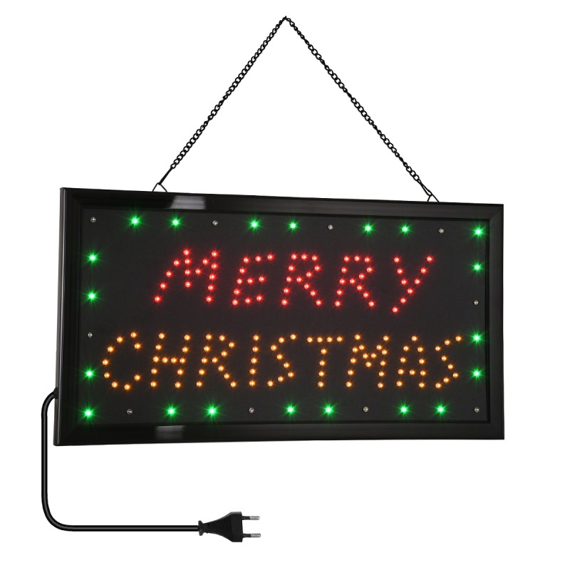 GloboStar® 75695 Φωτιστικό Ταμπέλα LED Σήμανσης MERRY CHRISTMAS με Πρίζα AC 230V Μ48xΠ25xΥ2cm GloboStar® 75695 Φωτιστικό Ταμπέλα LED Σήμανσης MERRY CHRISTMAS με Πρίζα AC 230V Μ48xΠ25xΥ2cm