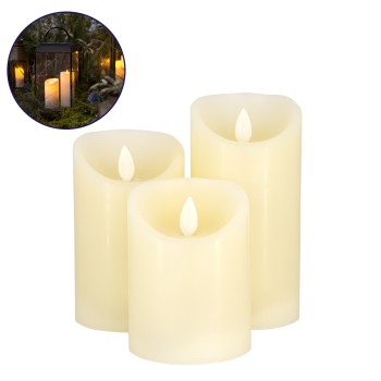 GLOBOSTAR® EVERFLAME 79555 Διακοσμητικό Κερί Παραφίνης με IR Ασύρματο Χειριστήριο LED 0.5W 30lm 120° DC 3.2V με 2xAA Μπαταρίες IP20 Θερμό Λευκό 2700K Dimmable - Μ7.5 x Π7.5 x Υ15cm - Πακέτο 3 Τεμαχίων - 1 Χρόνο Εγγύηση GLOBOSTAR® EVERFLAME 79555 Διακοσμητικό Κερί Παραφίνης με IR Ασύρματο Χειριστήριο LED 0.5W 30lm 120° DC 3.2V με 2xAA Μπαταρίες IP20 Θερμό Λευκό 2700K Dimmable - Μ7.5 x Π7.5 x Υ15cm - Πακέτο 3 Τεμαχίων - 1 Χρόνο Εγγύηση