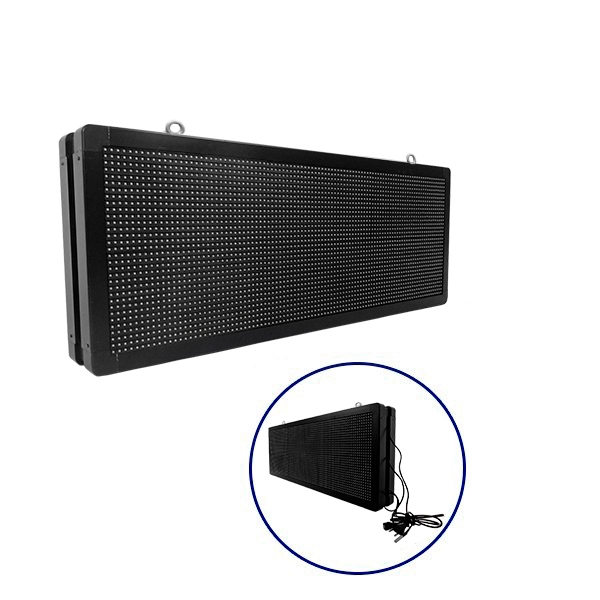 GLOBOSTAR® DISPLAY 90323 Κυλιόμενη Ψηφιακή Επιγραφή P10 Διπλής Όψης LED AC 220-240V Αδιάβροχο IP65 Μπλε - WiFi Control μέσω FK APP - Αισθητήρας Θερμοκρασίας & Υγρασίας - Μ104 x Π12 x Υ40cm - 2 Χρόνια Εγγύηση