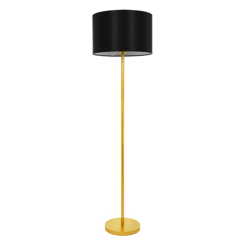 GloboStar® ASHLEY 00825 Μοντέρνο Επιδαπέδιο Φωτιστικό Μονόφωτο 1 x E27 IP20 Χρυσό Μέταλλο με Μαύρο Ύφασμα - Μ40 x Π40 x Υ148cm GloboStar® ASHLEY 00825 Μοντέρνο Επιδαπέδιο Φωτιστικό Μονόφωτο 1 x E27 IP20 Χρυσό Μέταλλο με Μαύρο Ύφασμα - Μ40 x Π40 x Υ148cm