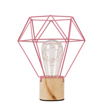 GloboStar® ANTLER 01442 Επιτραπέζιο Φωτιστικό Πορτατίφ LED -W -lm -° DC 5V IP20 Θερμό Λευκό 3000K Ροζ Μέταλλο με Μπεζ Ξύλο - Μ19 x Π19 x Υ23cm - 2 Xρόνια Εγγύηση GloboStar® ANTLER 01442 Επιτραπέζιο Φωτιστικό Πορτατίφ LED -W -lm -° DC 5V IP20 Θερμό Λευκό 3000K Ροζ Μέταλλο με Μπεζ Ξύλο - Μ19 x Π19 x Υ23cm - 2 Xρόνια Εγγύηση