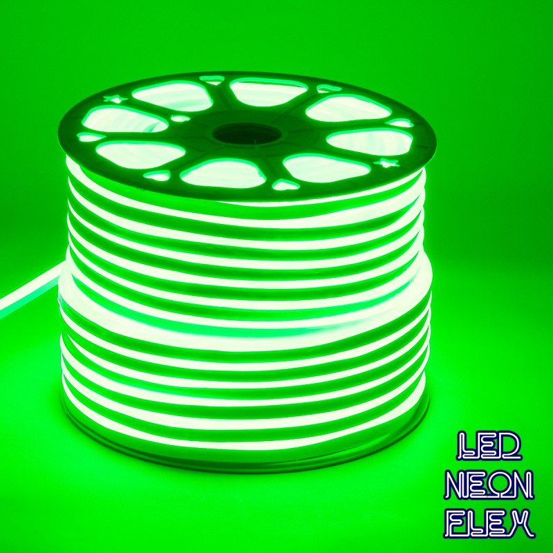 GloboStar® 70574 OVALE 120° Degree Neon Flex Epistar LED SMD 2835 1m 12W/m 120LED/m 840lm/m 120° DC 230V Αδιάβροχη IP68 Πράσινο Dimmable GloboStar® 70574 OVALE 120° Degree Neon Flex Epistar LED SMD 2835 1m 12W/m 120LED/m 840lm/m 120° DC 230V Αδιάβροχη IP68 Πράσινο Dimmable