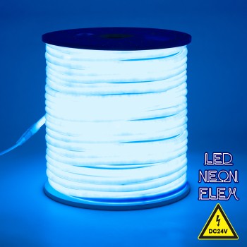 GloboStar® 70585 TUBE 360° Degree Neon Flex Epistar LED SMD 2835 1m 12W/m 120LED/m 840lm/m 360° DC 24V Αδιάβροχη IP68 Μπλε Dimmable GloboStar® 70585 TUBE 360° Degree Neon Flex Epistar LED SMD 2835 1m 12W/m 120LED/m 840lm/m 360° DC 24V Αδιάβροχη IP68 Μπλε Dimmable